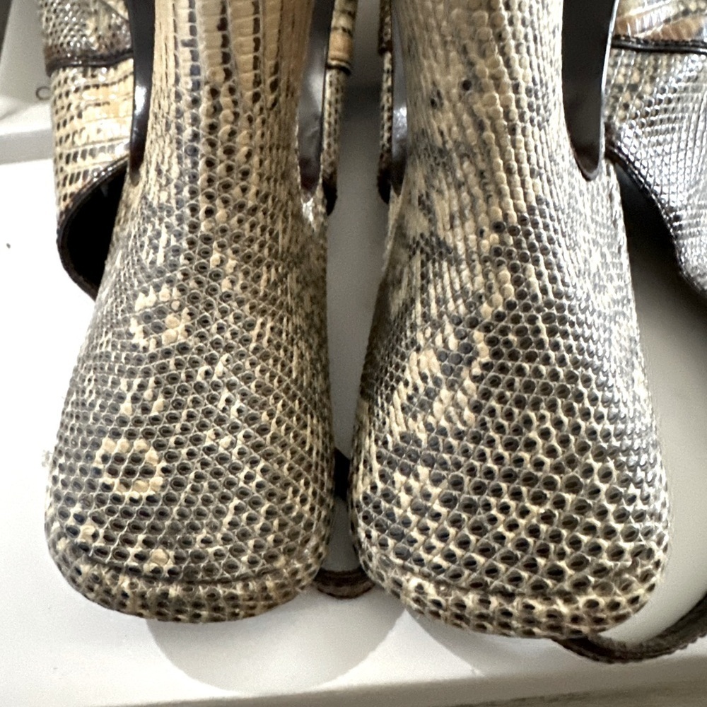 1990s Prada Ringtail Lizard Platform w Curved Heel - Picture 8 of 12